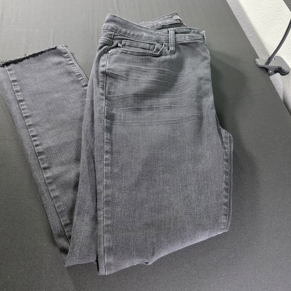 Judy Blue Jeans‎ Womens 13/31 Black Slim Fit Distressed Raw Hem Stretch